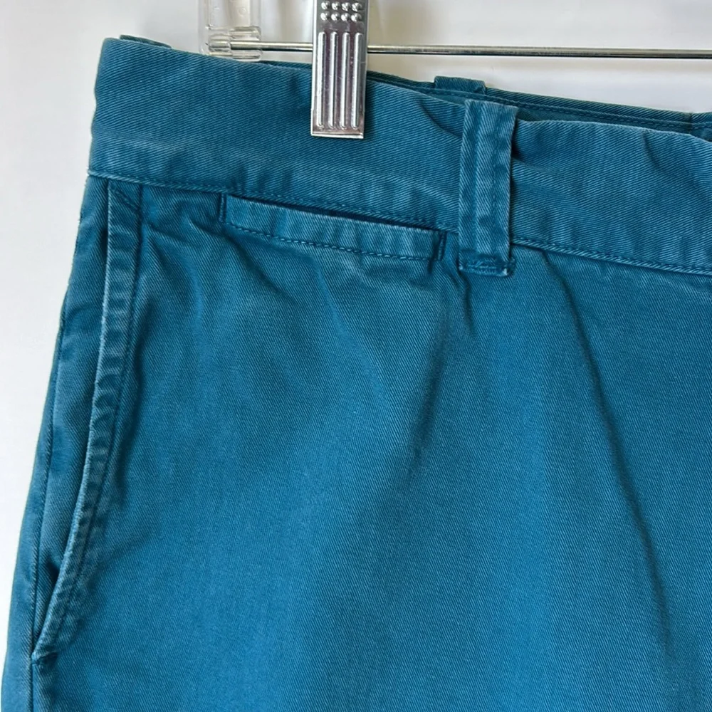 J. Crew Stanton Chino Pants Cotton Twill Trousers Classic Fit Business Teal 33‎